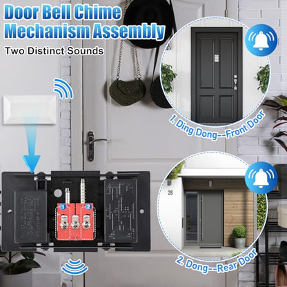 Wired Doorbell Chime Mechanism Assembly, Core Replacement, 16V 10VA