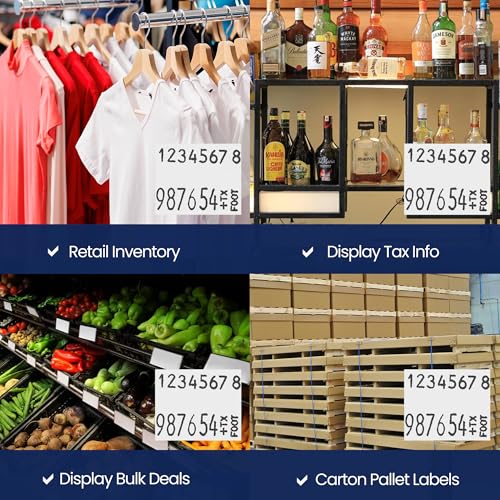 Pricing Labels for Monarch 1136 White - 14,000 Labels w/ 8 Rolls Value Pack, 1 Sleeve - Made in USA - color: White, size: 1 Sleeve