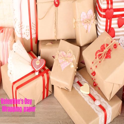 Vanhench Brown Wrapping Paper Roll 17.5" x 1800" (150') - color: Brown, size: 17.5" X 150'
