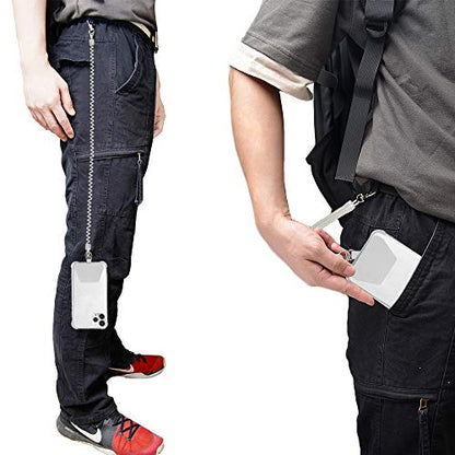 Doormoon Phone Tether Anti Theft, Phone Lanyard With Heavy Duty Carabiner - color: Clear
