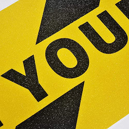 ONTWIE 12 Pack Watch Your Step Sticker, 6in x 24in Watch Your Step Sign - size: 6" x 24" / 12 pieces