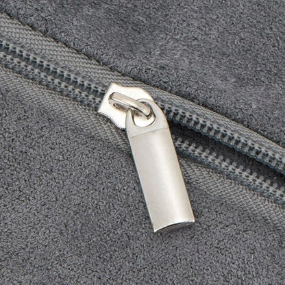 2pcs Zipper Small Velvet Jewelry Pouches,4"x4",Light Grey - color: Light Grey