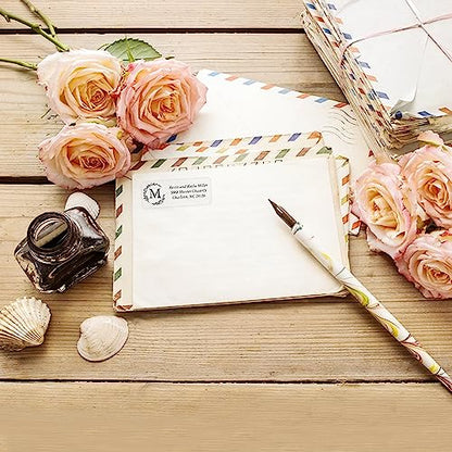 Personalized Return Address Labels Simple - Set of 240 Elegant Custom Mailing Labels for Envelopes, Self Adhesive Flat Sheet Rectangle Personalized Name Stickers (Clear) - style: Clear