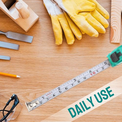 Copkim 50 Pcs 6 ft Mini Tape Measure Retractable Bulk,Water Green - color: Water Green