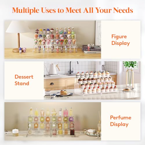 Lifewit 12" Perfume Organizer, Cologne Stand Tool-Free Assembly, 1 Pcs - color: Clear, size: 12 Inch,1 Pcs