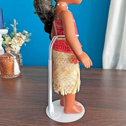 Plymor DSP-60W White Adjustable Doll Stand, Pack of 6 - color: White