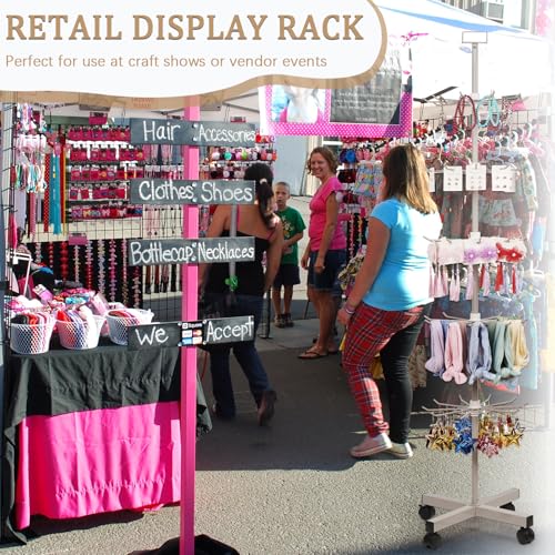 5 Tier Retail Display Stand Store Display Rack, Grey - color: Grey