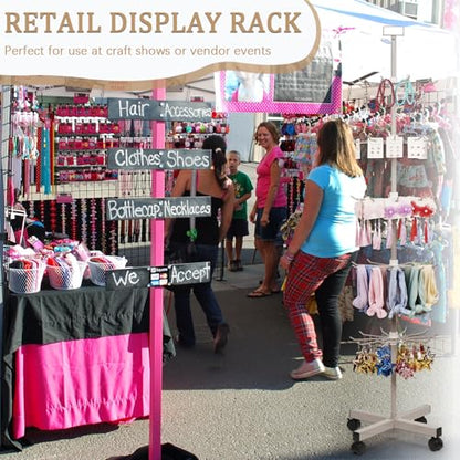 5 Tier Retail Display Stand Store Display Rack, Grey - color: Grey
