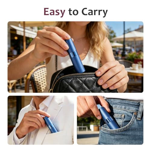 LISAPACK 8ml Travel Perfume Bottle Refillable, 3 PCS Cologne Atomizer Spray - color: 3 Colors2