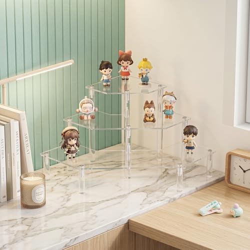 Gonice Acrylic Display Riser, 3 Tier Clear Perfume Organizer - size: 3 tier
