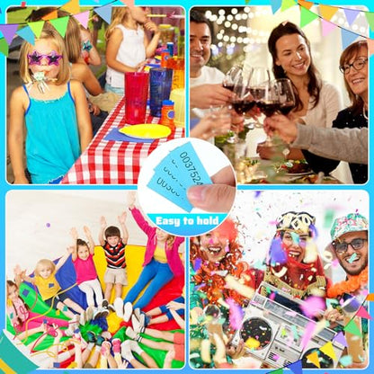 Kosiz 504 Pcs Raffle Tickets Basket Auction 10 Bid Numbers, Colorful - color: Colorful
