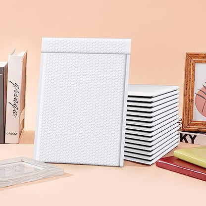 Fuxury 100 Pack Bubble Mailers Bulk 10.5x16" Thick Padded Envelopes - color: White, size: 10.5x16" 100PC