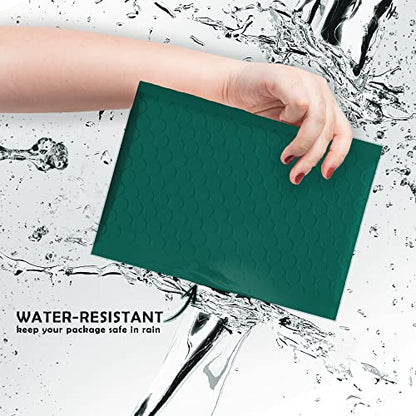 Yens Bulk Green Poly Bubble Mailers 4x8 500 Pack Usable 4x7 - color: Green, size: 4" x 8"