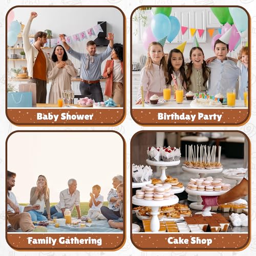 RYDDOY 4 Pack Brown Cupcake Boxes, Hold 12 Count Cupcake, Cupcake Carriers - color: Brown