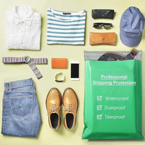 Metronic Poly Mailers Bags Large Shipping Bags 14.5x19 100 Pcs Green - color: Green, size: 14.5x19 100PC