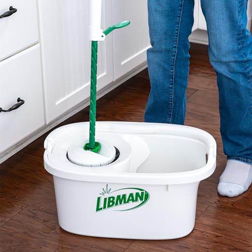 Libman Lightning Spin Mop System with Bucket & Wringer, 1 Refill Head - style: Spin Mop +1 Refills