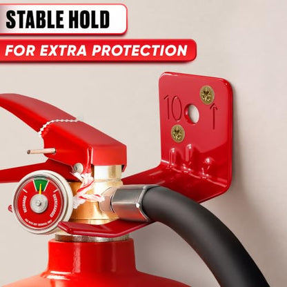 Fire Extinguisher Mount Bracket 4 Pack, Heavy Duty Steel Wall Hooks - size: 2,5 * 2 * 1,8 in