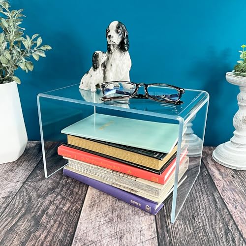 Plymor Clear Acrylic Small Rectangular Display Riser, 7" X 10.5" X 7" (1/4 inch Thick) - size: 7" x 10.5" x 7"
