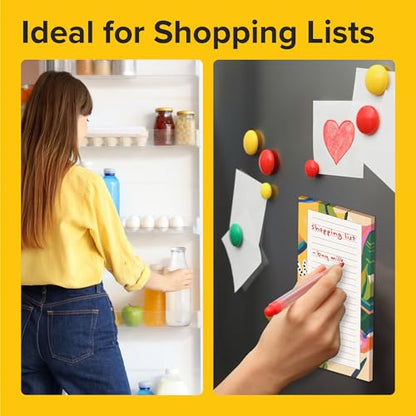 X-bet MAGNET Magnetic Notepads for Fridge, 4 Pads x 30 Sheets, Grocery List - color: Notepads 120 pcs