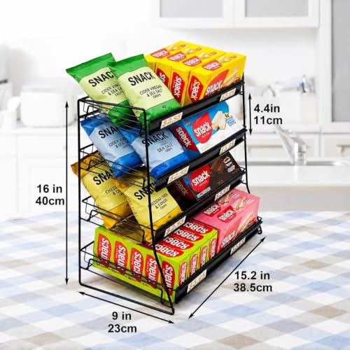 Candy Display Rack, Concession Stand, Snack Organizer Countertop - size: 4 Tire
