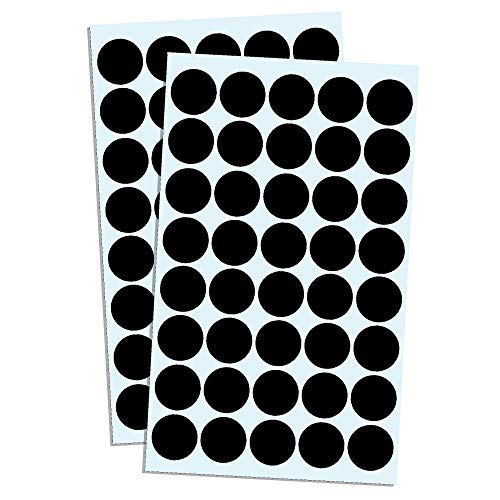 TownStix 8000 Pack, 3/4" Round Dot Stickers Circle Labels - Black - color: Black, size: 8000 Pack