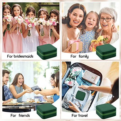 Taiyin 6/12/50 Pcs Travel Jewelry Case Bulk - color: Green