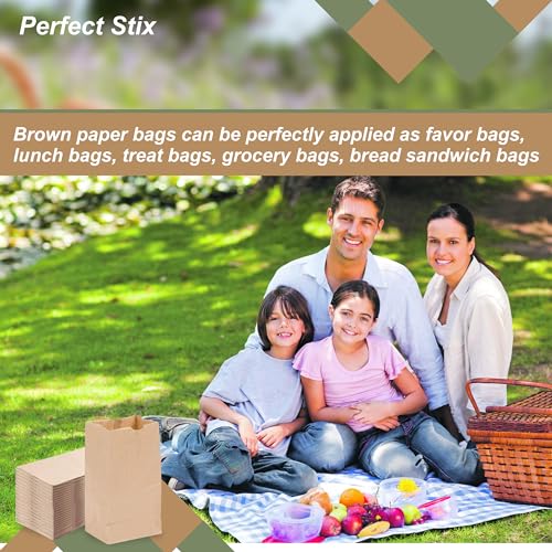 Perfect Stix 2lb Brown Paper Bags- Package of 500ct - size: 2lb - 500ct, style: Brown