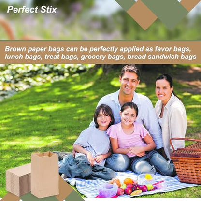 Perfect Stix 2lb Brown Paper Bags- Package of 500ct - size: 2lb - 500ct, style: Brown