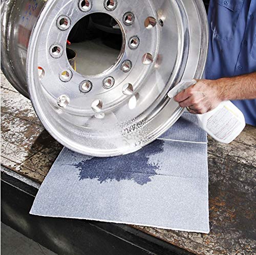 PIG Super Absorbent Mat Pads in Dispenser Box | 50 Oil Spill Mats | 15" x 19" Perforated Pads | Each Pad Absorbs 43 oz | Total Absorbency is 17 Gallons | Heavyweight | PMB30127 - size: 50-Count