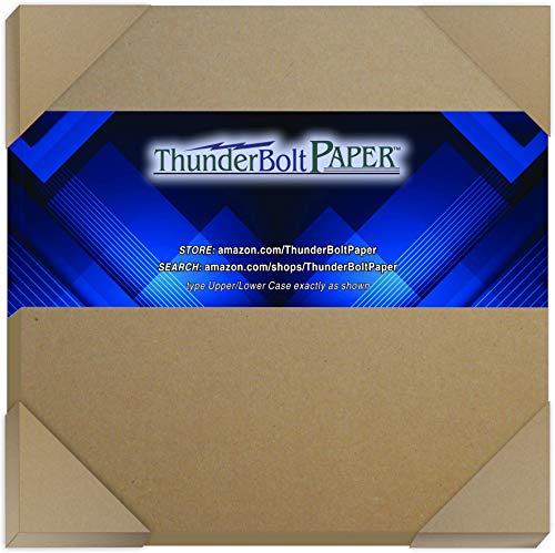 200 Sheets Chipboard 20pt (Point) 6" X 8" (6X6 Inches) Square Album Picture Frame Size .020 Caliper Thick Cardboard Craft|Ship Brown Kraft Paper Board - size: 6x6 – 200 Sheets
