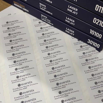 1/2" x 1-3/4", 25 Sheets, 2000 Return Address Labels for Laser & Inkjet Printers, Letter Size - size: 25 sheets