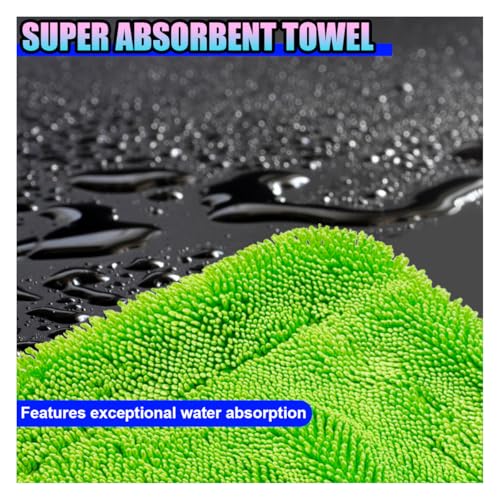 36"×24" Car Drying Towel, 1400 GSM Extra Large Microfiber Cleaning Towel with Twisted-Loop Technique, Ultra Absorbent & Scratch-Free Drying Cloth for SUV Truck RV, Machine Washable(60x90cm) - size: 60x90cm