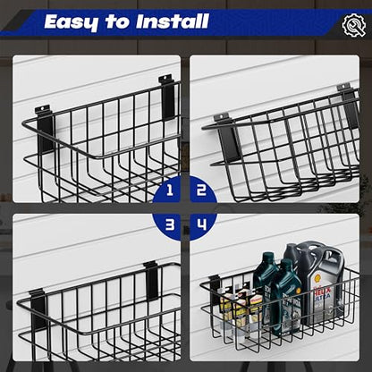 35PCS Slatwall Accessories for Garage Organization Workshop Storage