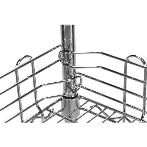 Shelving Inc. 60" w Chrome-Plated Steel Ledge for Wire Shelving, 4 Count - size: 60"l x 5"h