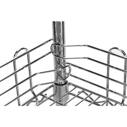 Shelving Inc. 60" w Chrome-Plated Steel Ledge for Wire Shelving, 4 Count - size: 60"l x 5"h