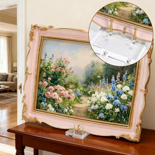 Acrylic Easel Display Stand, Adjustable Gold Peg