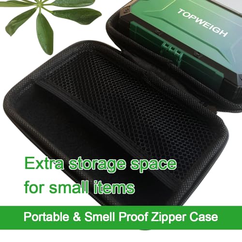 Pocket Scale w/Zipper Case,500g x 0.01g,Dual Powered Small Scale - color: Army Green