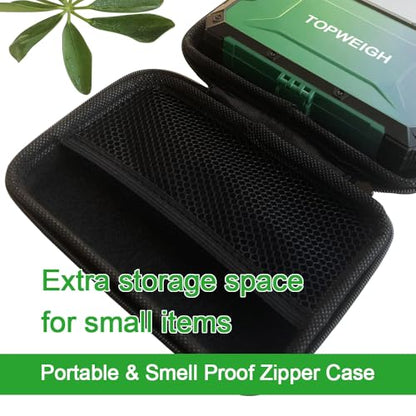 Pocket Scale w/Zipper Case,500g x 0.01g,Dual Powered Small Scale - color: Army Green