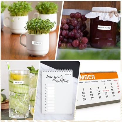 1260 Pcs Mini Labels Stickers Blank Removable Freezer Labels Small White Label for Price Food Writing Containers Storage Bins Jars Pantry Organization