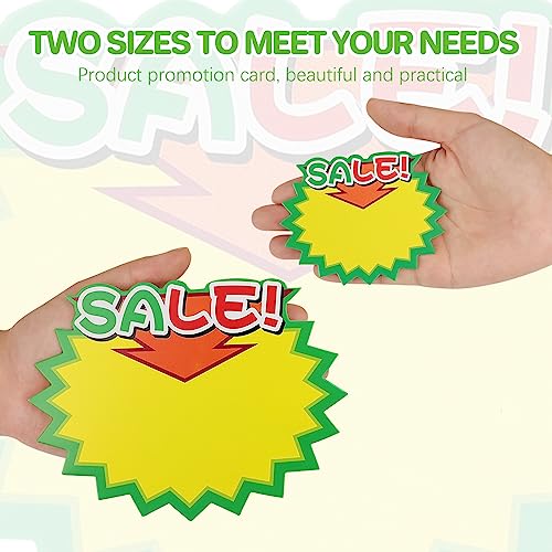 Starburst Sign for Retail Store Large 200pcs yellow