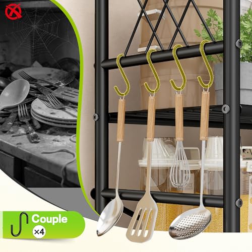 DurayLoly 30"W 5-Tier Heavy Duty Wire Shelving with Hooks, 1100 lbs, Pantry - size: 30" W x 12" D x 72" H (5T)