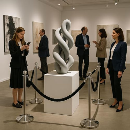 4 PCS Black Velvet Rope - 5 Ft Black Velvet Rope for Ceremonies Safe for Parties Crowd Queue Line Control Hanging Stanchion Tape - color: Black + Silver