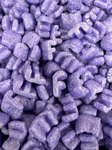 FunPak MiniPack Plant Based Biodegradable Packing Peanuts 0.60 cu ft Bag Compostable (Purple F) - style: Purple F