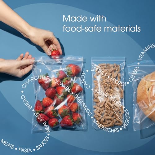 Spartan Industrial - 12" X 15" (100 Count) 2 Mil Clear Reclosable Zip Plastic Poly Bags with Resealable Lock Seal Zipper - size: 12” X 15”