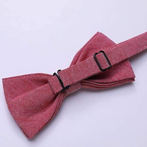 AUSKY 8 PACKS Elegant Adjustable Pre-tied Bow Ties for Men Boys (1&4&5&6&8 Pack for option) - color: M5