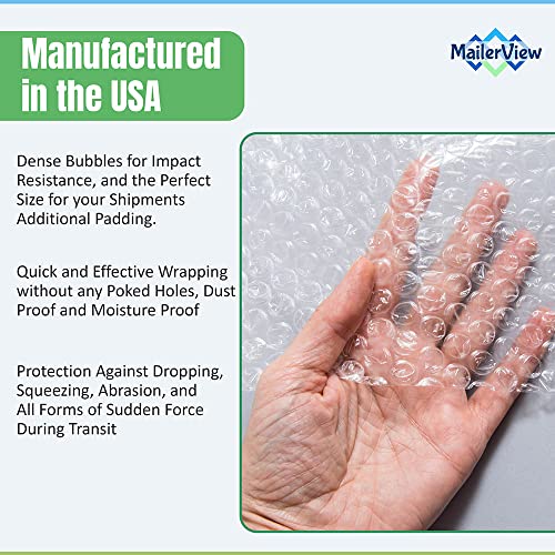 Heavy Duty Small Bubble Wrap Roll for Moving & Packing, 12 in x 175 ft