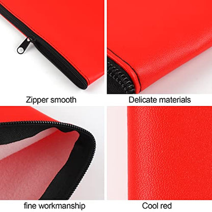 2 Pieces Money Bags with Zipper, 11x6.1 inch Money Pouch, Bank Bag, Cash Bag, Check Wallet, Cosmetics(Red) - color: Red, size: 2 Pieces
