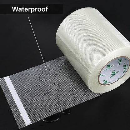 BOMEI PACK Wide Strapping Tape 6Inch, Heavy Duty Reinforced Packing Tape, Fiberglass Filament Tape 60yds 5.5Mil - size: 150mm x 60y/1roll