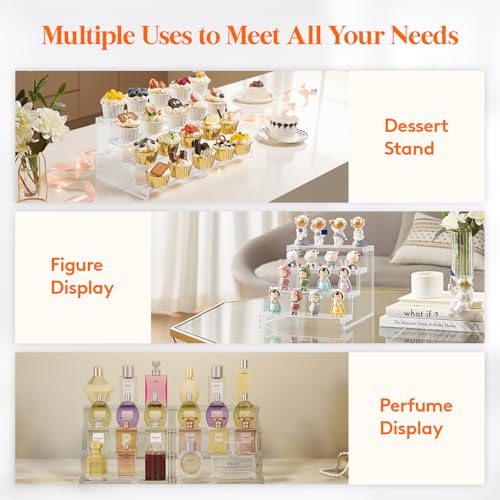 Lifewit Perfume Organizer, Cologne Stand Tool-Free Assembly, 9", 2 Pcs - color: Clear, size: 9 Inch,2 Pcs