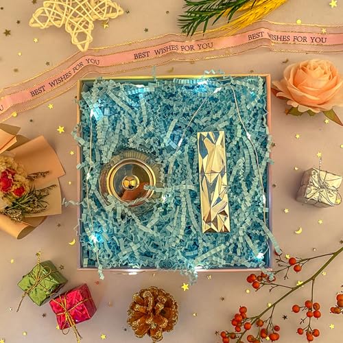 Caleihd Crinkle Cut Paper Shred Filler Gift Cushion Streamer Blue - color: Blue